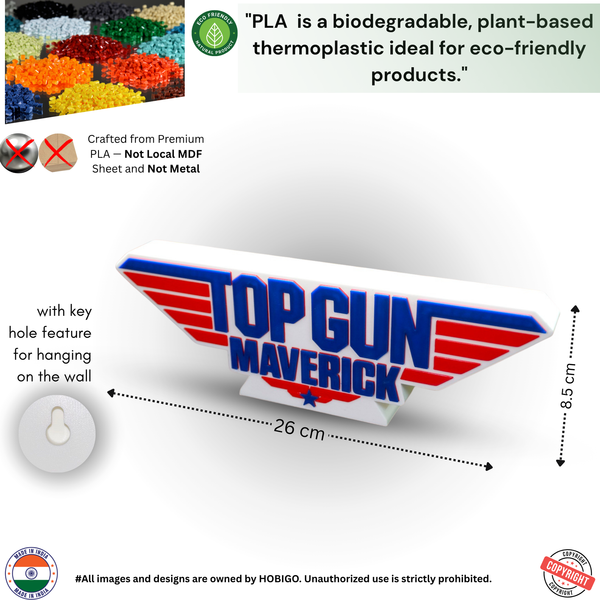 Top Gun Maverick Tabletop Décor | Desk Showpiece for Room & Office Decor and Colletibles