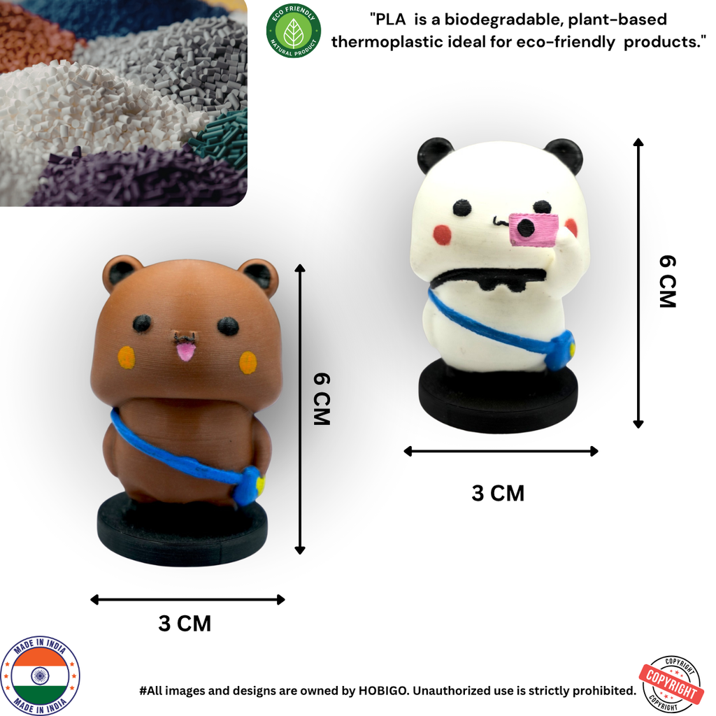 Bubu & Dudu Cute Couple Mini Figurines – Adorable Desk Decor Duo