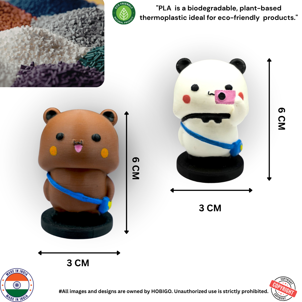 Bubu & Dudu Cute Couple Mini Figurines – Adorable Desk Decor Duo