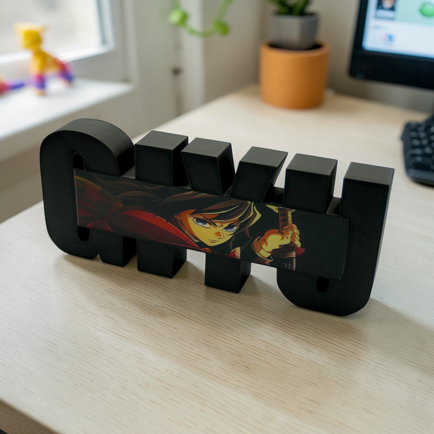 Giyu Anime Table Top Display Desk and home Decor And for Anime Fans