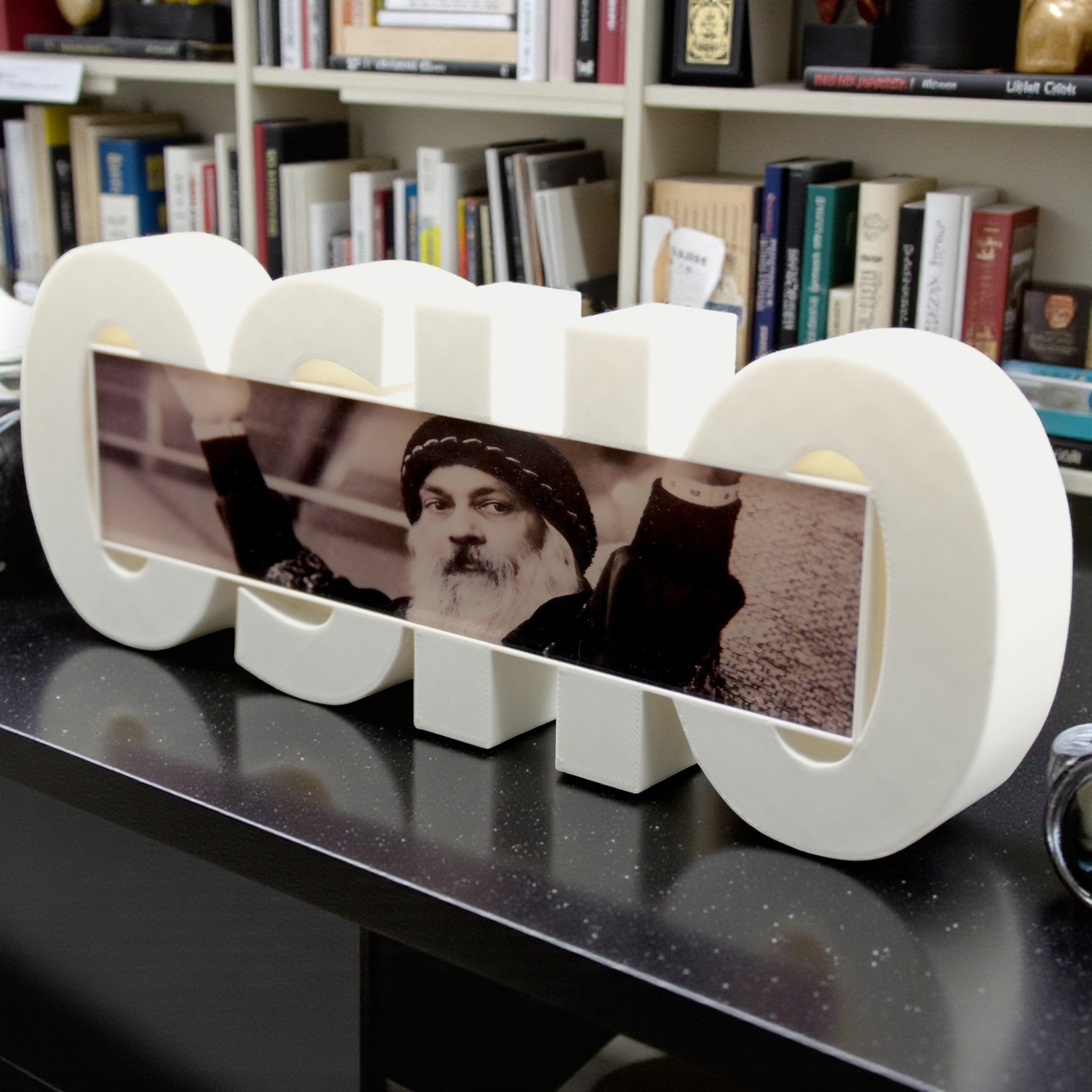 Osho Inspired Tabletop Display – Minimalist  Spiritual Desk And Home Decor