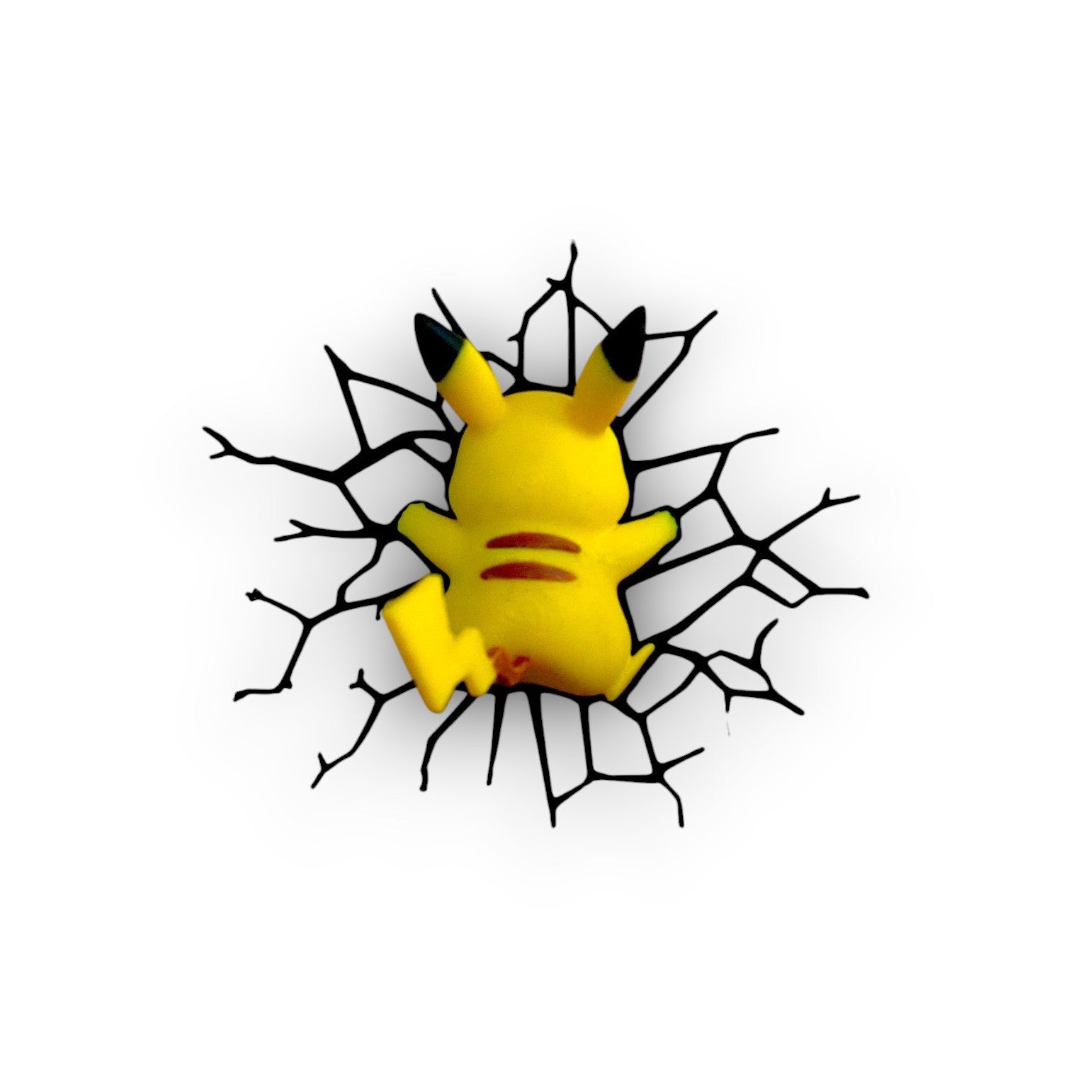 Cute Pikachu 3D Fridge Magnet | Broken Wall Illusion Anime Decor