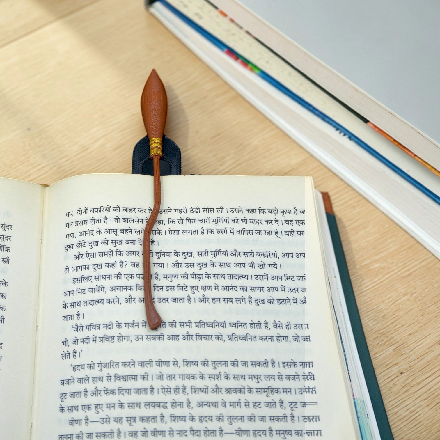 Magic Theme Funky P02 Bookmark, Plastic Bookmark, Flying Broom & Talking Hat