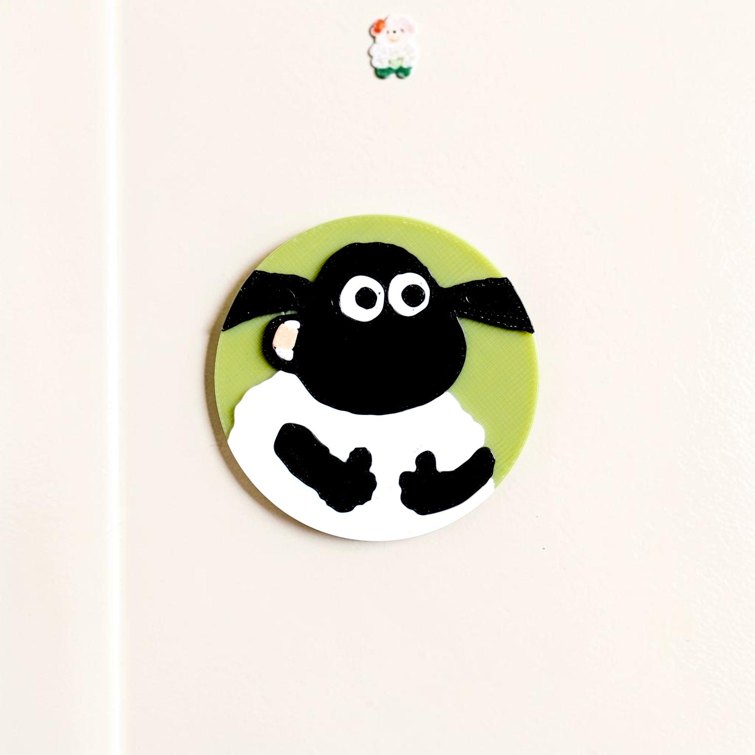 Cute Cartoon Sheep Fridge Magnet – Minimal Animal Decor | Kawaii Magnet.