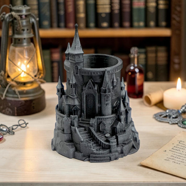 Harry Potter Inspired Wizard Castle Pen Holder | Magical Study Desk Decor | Unique Organizer