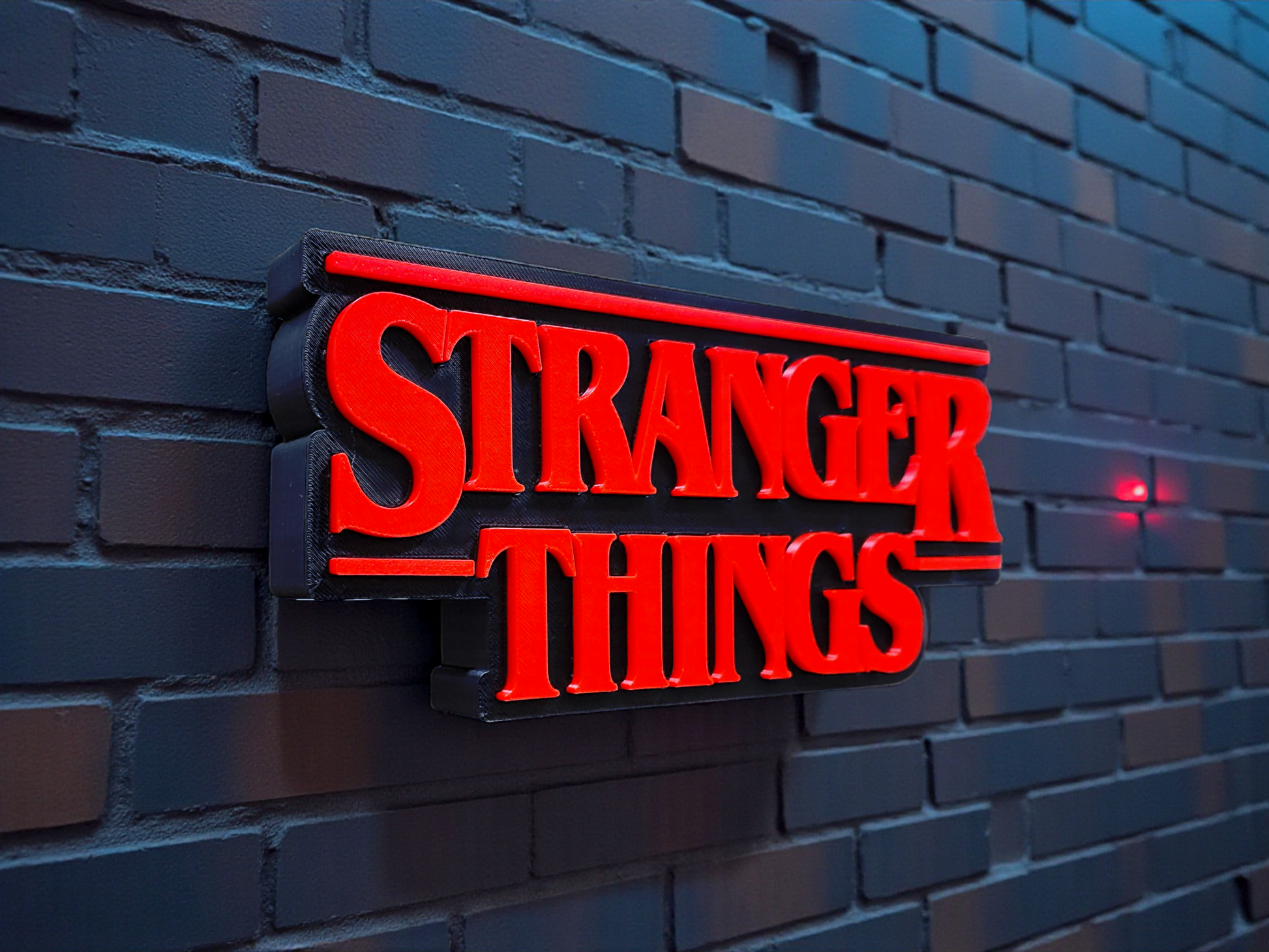 STRANGER THINGS WALL HANGING TABLETOP, PLASTIC 3D WALL HANGING
